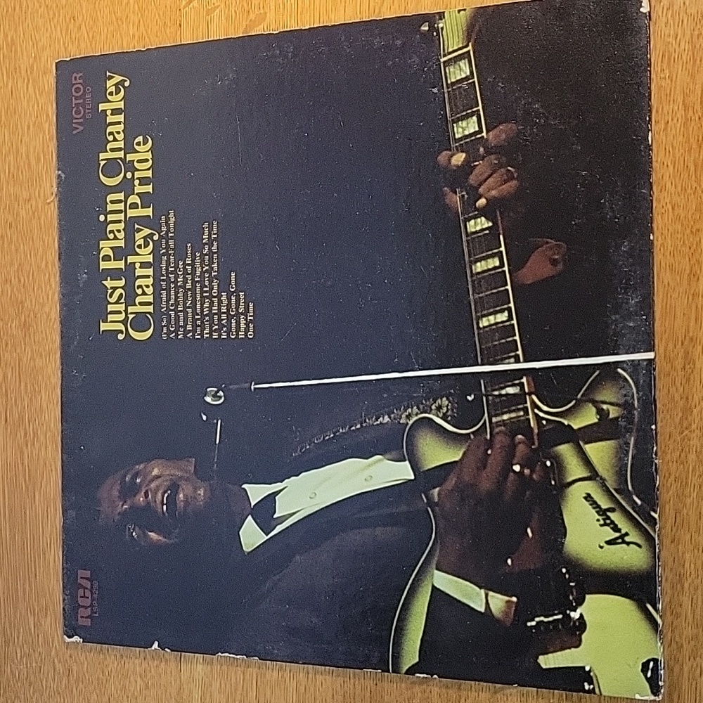 Just Plain Charlie Charlie Pride Vintage Vinyl Record w/ Cover
